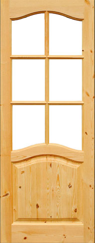 блок дверной ВОЛНА с 6 стеклами